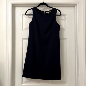 Sleeveless Gap Shift Dress — navy blue